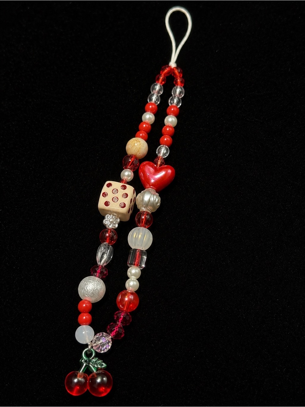 Red Cherry Phone Charm